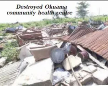 BREAKING: Okuama-Ewu returnee villagers collapse, fall sick on sighting destroyed homes